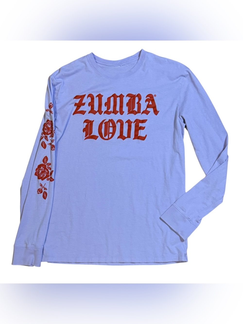 Zumba Fitness Purple Long Sleeve Tee Red 'Zumba Love' Graphic and Cut Tank XS - Picture 5 of 11